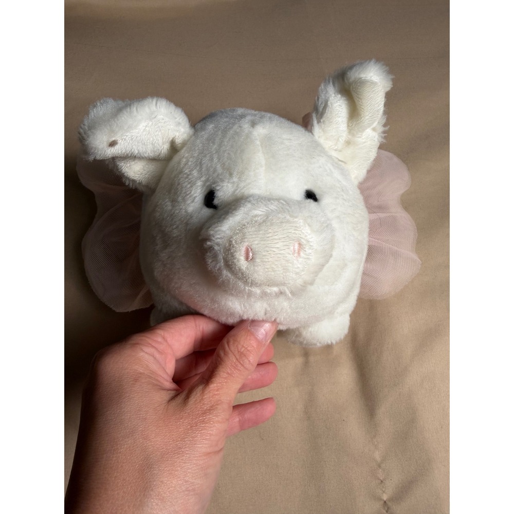 Aurora World Plush Pig Ballerina White Stuffed Animal Pink Tutu Dance Piggy